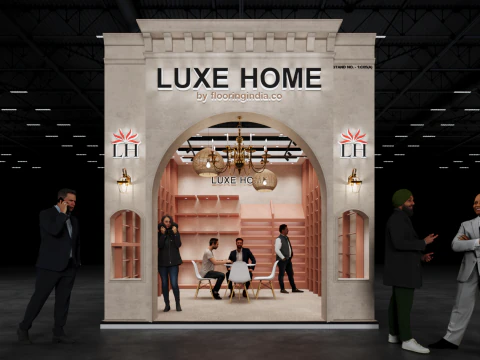 Выставочный стенд 5х4 1Стор. D1V1 3D Модель