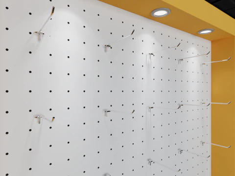 Exhibition Stand 5x4 2Sides D1V1 3D Model
