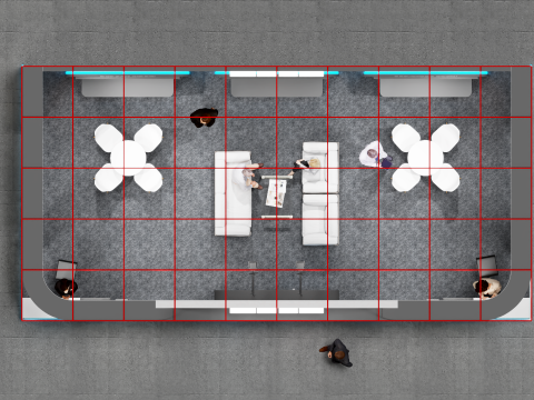 Exhibition Stand 10x5 3Sides D2V1 Modelo 3D
