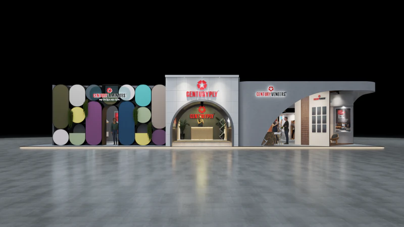 Exhibition Stand 20x15 4Sides D1V1 3D Model .c4d .max .obj .3ds .fbx .stl .blend 