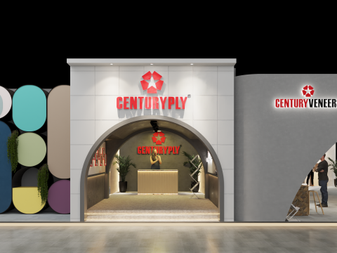 Exhibition Stand 20x15 4Sides D1V1 Modelo 3D
