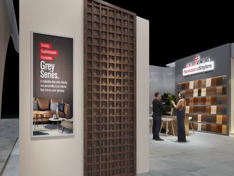 Exhibition Stand 20x15 4Sides D1V1 Modelo 3D