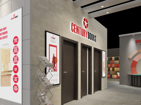 Exhibition Stand 20x15 4Sides D1V1 Modelo 3D