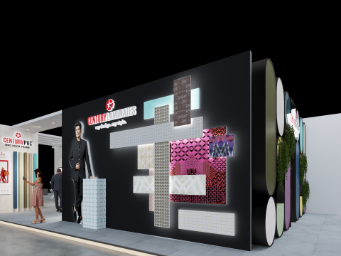 Exhibition Stand 20x15 4Sides D1V1 Modelo 3D