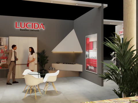 Exhibition Stand 20x15 4Sides D1V1 3D Model