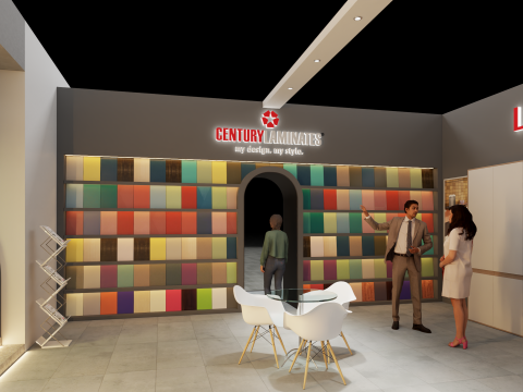 Exhibition Stand 20x15 4Sides D1V1 Modelo 3D