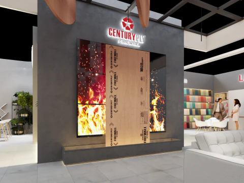 Exhibition Stand 20x15 4Sides D1V1 3D Model