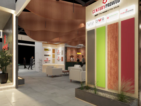 Exhibition Stand 20x15 4Sides D1V1 3D Model