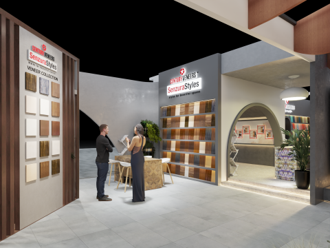 Exhibition Stand 20x15 4Sides D1V1 Modelo 3D