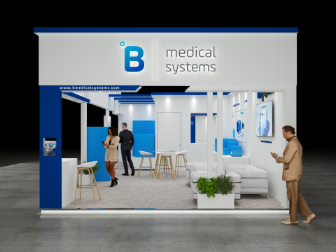 Exhibition Stand 11x5 2Sides D1V1 3D Model