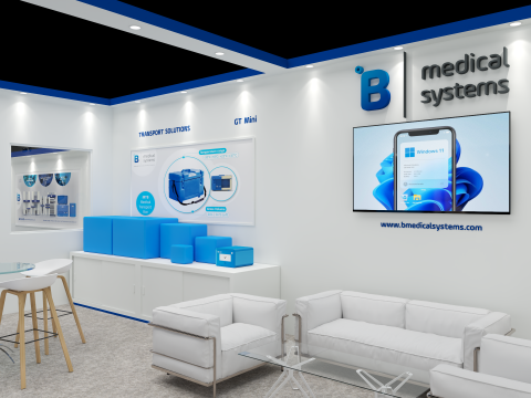 Exhibition Stand 11x5 2Sides D1V1 3D Model