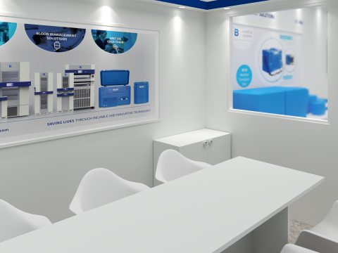 Exhibition Stand 11x5 2Sides D1V1 3D Model