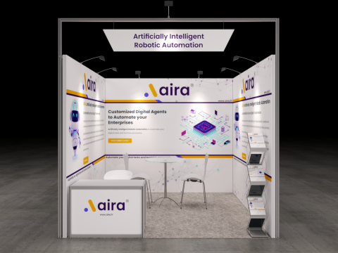 Exhibition Stand 3x3 1Side D1V1 3D Модель