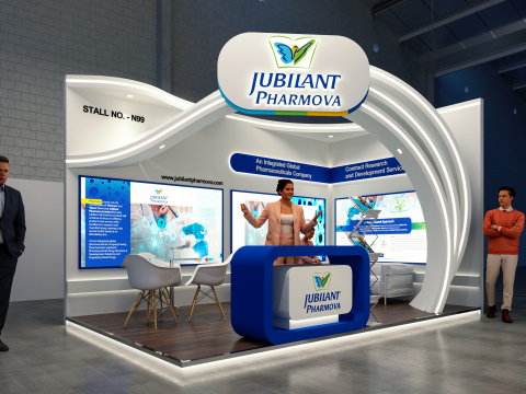 Exhibition Stand 5x3 2Sides D1V1 Modèle 3D