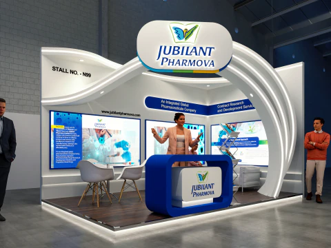 Stand de Exposição 5x3 2Lados D1V1 Modelo 3D