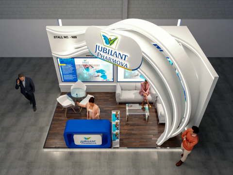 Exhibition Stand 5x3 2Sides D1V1 3D Model
