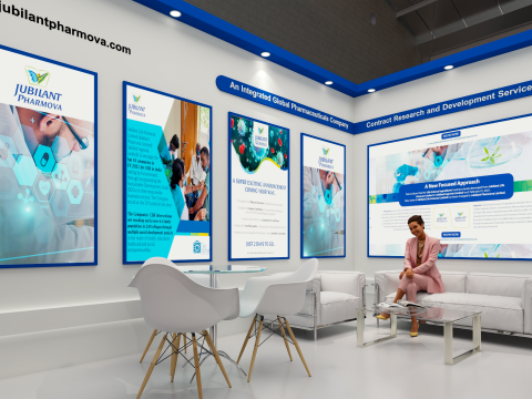 Exhibition Stand 5x3 2Sides D2V1 Modelo 3D