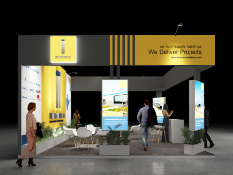 Exhibition Stand 6x6 3Sides D1V1 3D 模型