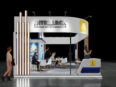 Exhibition Stand 9x5 3Sides D2V1 3D Model