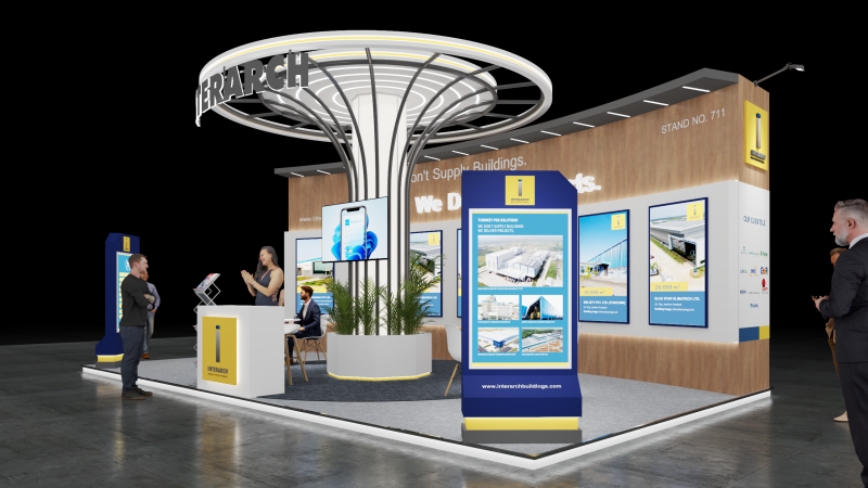 Exhibition Stand 9x5 3Sides D4V1 Modelo 3D .c4d .max .obj .3ds .fbx .stl .blend 
