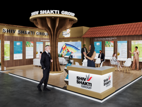 Exhibition Stand 9x7 2Sides D1V1 3Dモデル