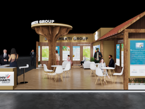 Exhibition Stand 9x7 2Sides D1V1 3D 모델
