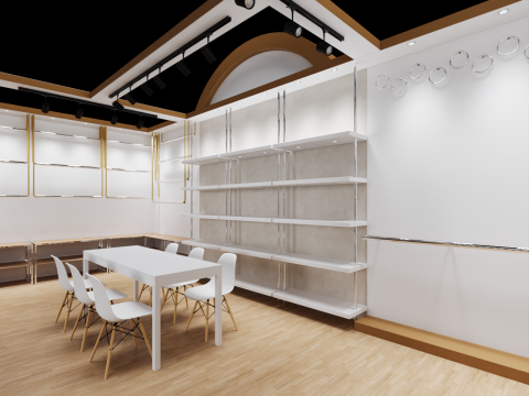 Exhibition Stand 7500x4000 1Side D1V1 3D Model