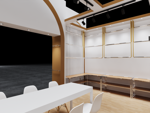 Exhibition Stand 7500x4000 1Side D1V1 3D Model