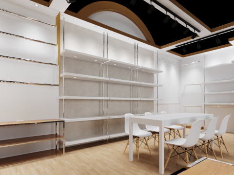 Exhibition Stand 7500x4000 1Side D1V1 3D Model