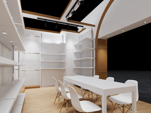 Exhibition Stand 7500x4000 1Side D1V1 3D Model