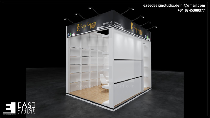 Exhibition Stand 4x3 2Sides D1V1 3D Модель .c4d .max .obj .3ds .fbx .stl .blend 