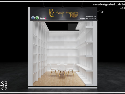 Exhibition Stand 4x3 2Sides D1V1 3D Модель