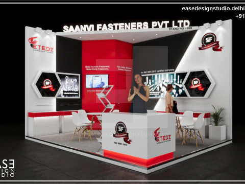 Стенд выставочный 5х4 2-сторонний D3V1 3D Модель