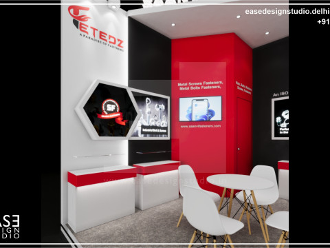 Exhibition Stand 5x4 2Sides D3V1 3D Model