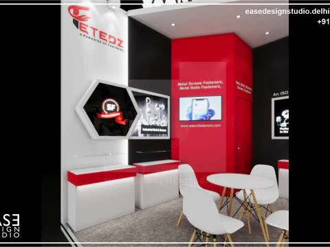 Exhibition Stand 5x4 2Sides D3V1 3D Model