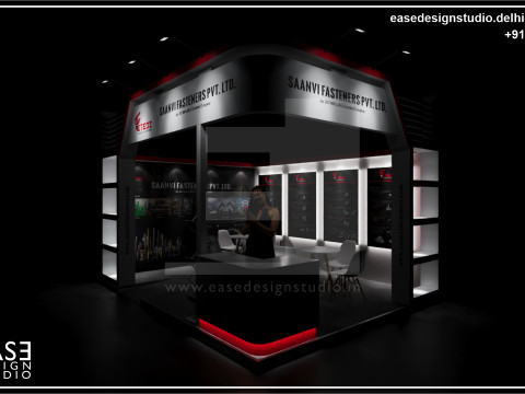 Exhibition Stand 5x4 2Sides D5V1 Modèle 3D