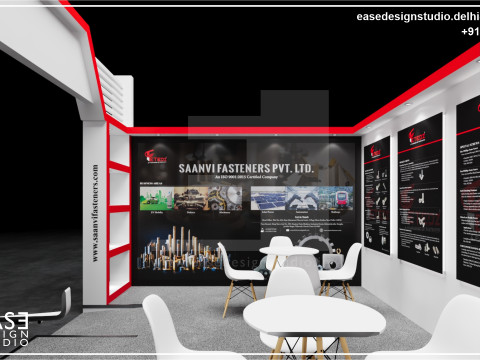 Exhibition Stand 5x4 2Sides D5V1 Modèle 3D