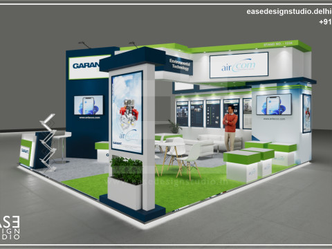 Exhibition Stand 7x6 3Sides D1V1 Modelo 3D