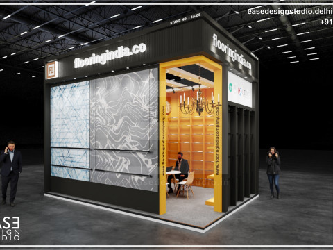 Exhibition Stand 6x4 2Sides D1V1 Modèle 3D