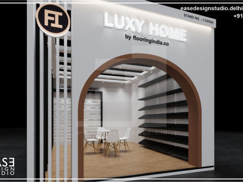 Exhibition Stand 5x4 1Side D2V1 3D Model