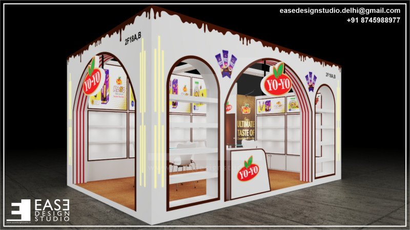 Exhibition Stand 6x4 2Sides D2V1 3Dモデル .c4d .max .obj .3ds .fbx .stl .blend