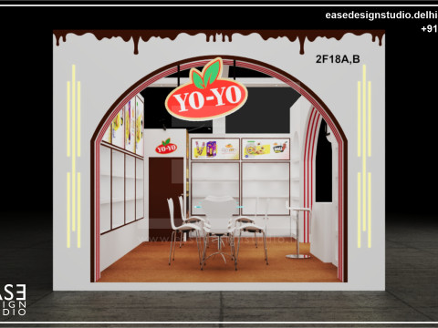 Exhibition Stand 6x4 2Sides D2V1 3Dモデル