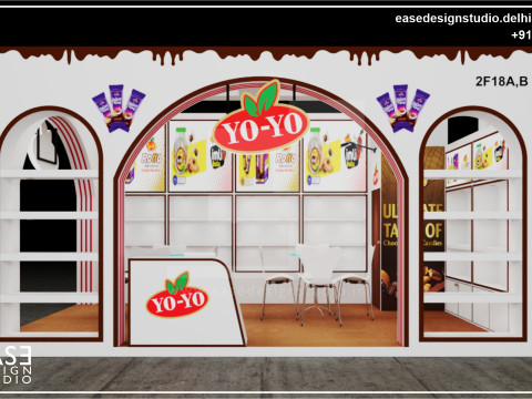 Exhibition Stand 6x4 2Sides D2V1 3Dモデル