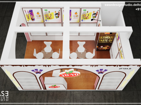 Exhibition Stand 6x4 2Sides D2V1 3Dモデル