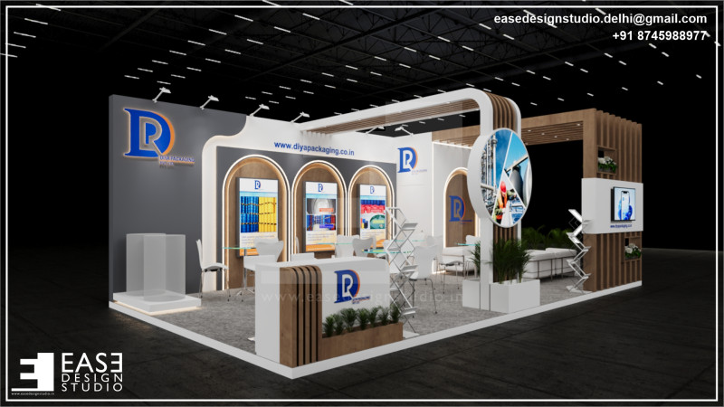 Exhibition Stand 9x5 3Sides D5V1 3D 模型 .c4d .max .obj .3ds .fbx .stl .blend