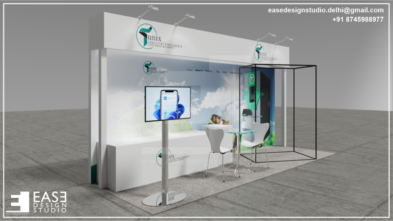 Exhibition Stand 6x2 3Sides D1V1 3D मॉडल .c4d .max .obj .3ds .fbx .stl .blend