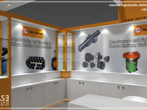Exhibition Stand 6x3 1Side D1V1 Modello 3D