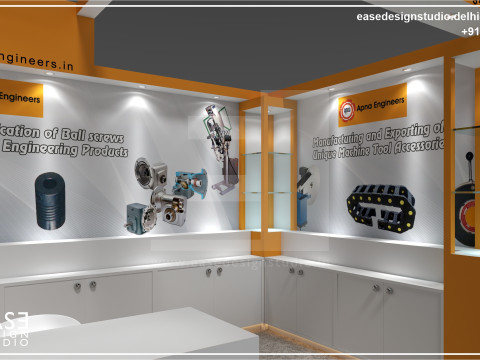 Exhibition Stand 6x3 1Side D1V1 Modello 3D