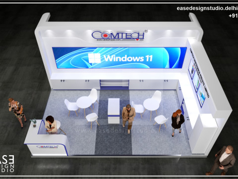 Exhibition Stand 7x5 2Sides D1V1 3D Model