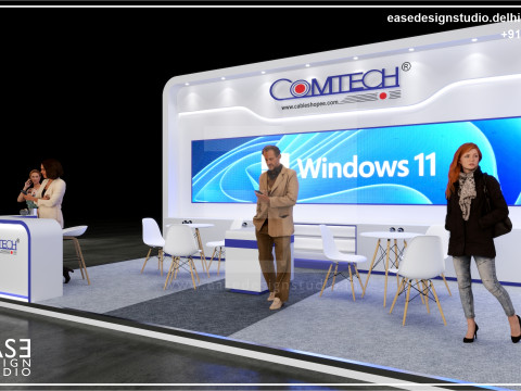 Exhibition Stand 7x5 2Sides D1V1 3D Model